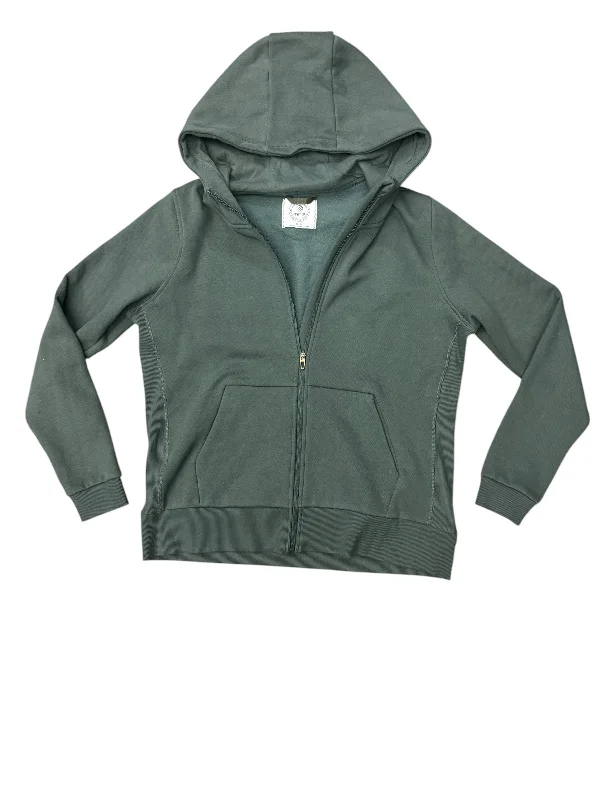 Athletic Sweatshirt Hoodie By Mpg In Green, Size: Xl