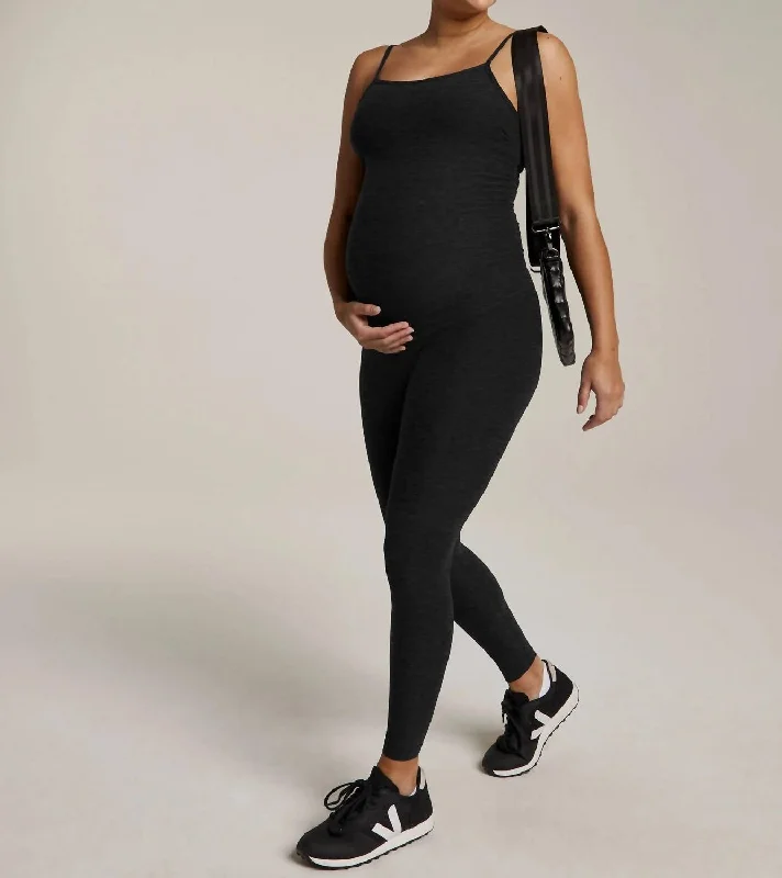 Spacedye Uplevel Maternity Jumpsuit In Darkest Night