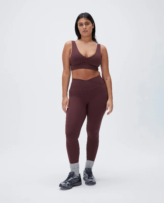 Ultimate Wrap Over Leggings - Burgundy