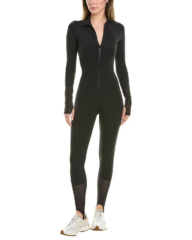 WeWoreWhat Zip Front Stirrup Jumpsuit