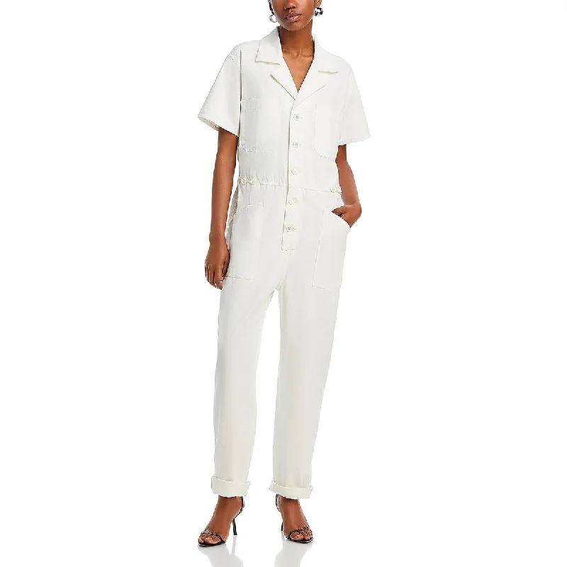 Grover Womens Denim Field Jumpsuit