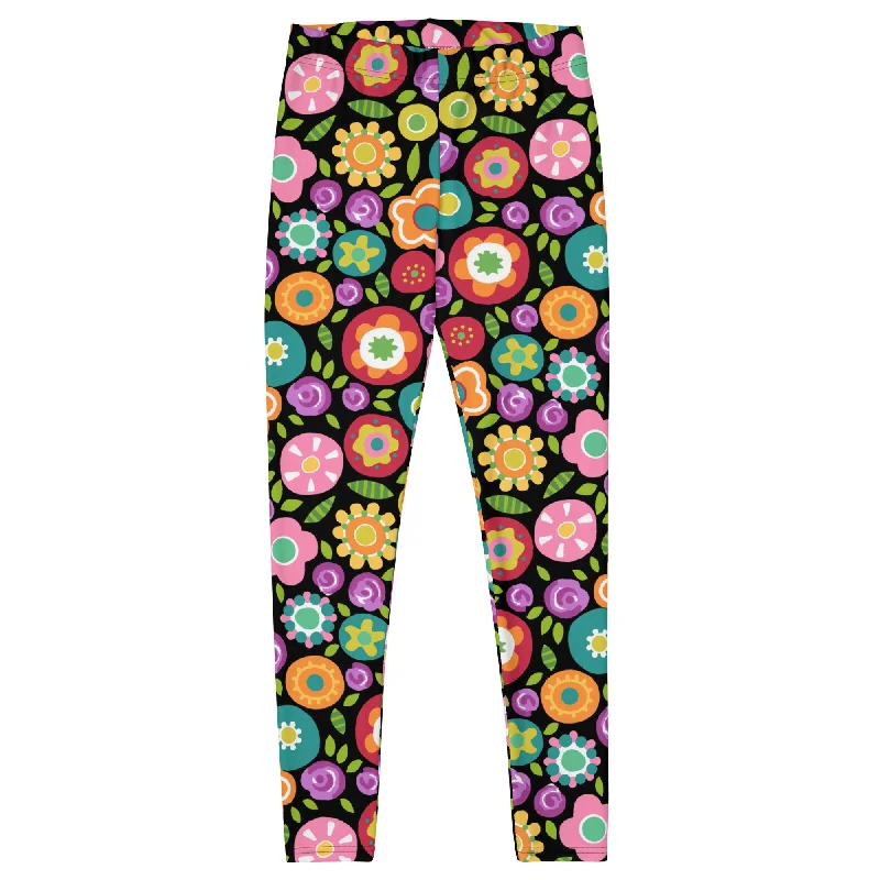 Rainbow Floral Leggings