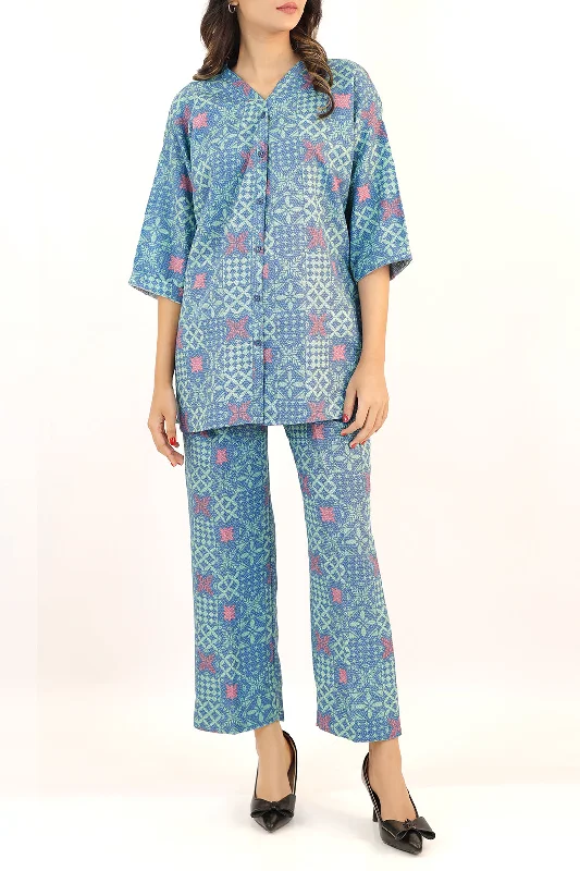 Printed Khaddar Stitched 2 Piece (Shirt/Trouser)