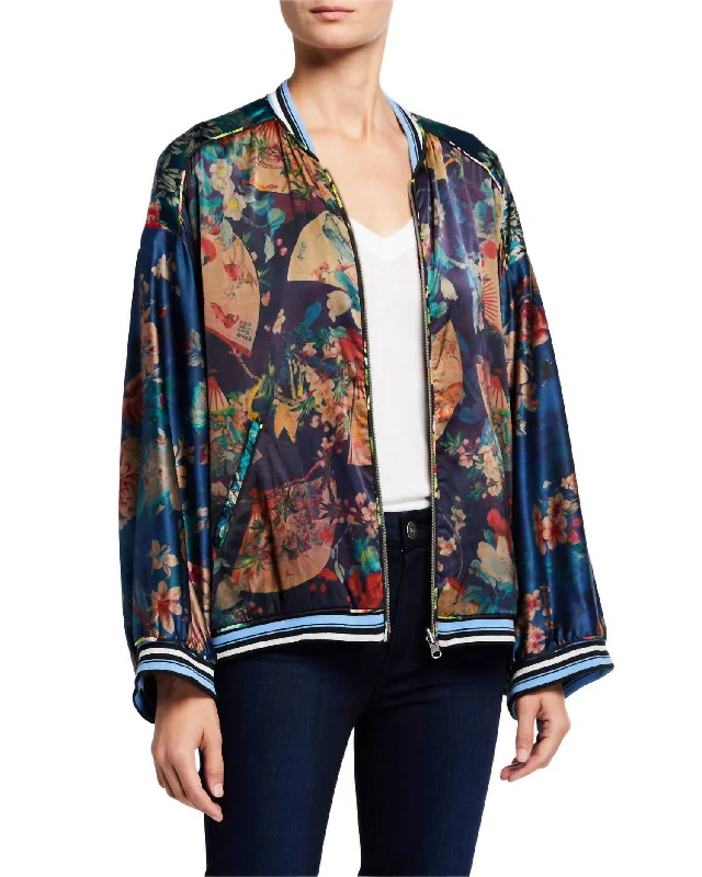 Fusai Reversible Bomber Jacket In Multi