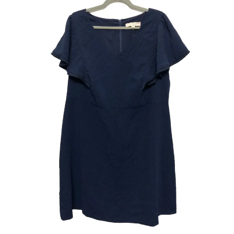 Dress Casual Short By Loft In Navy, Size: 16