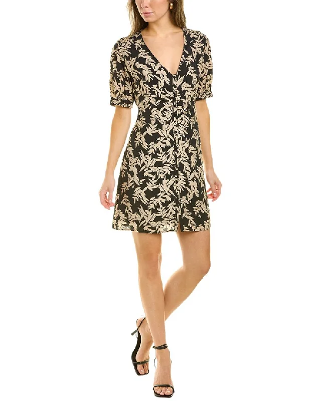 ba&sh Button Front Mini Dress