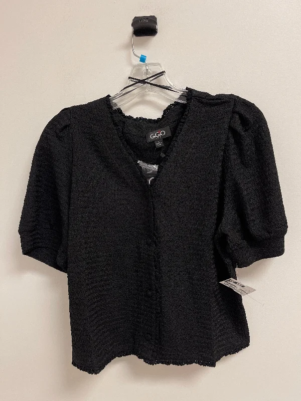 Black Top Short Sleeve Gigio, Size L