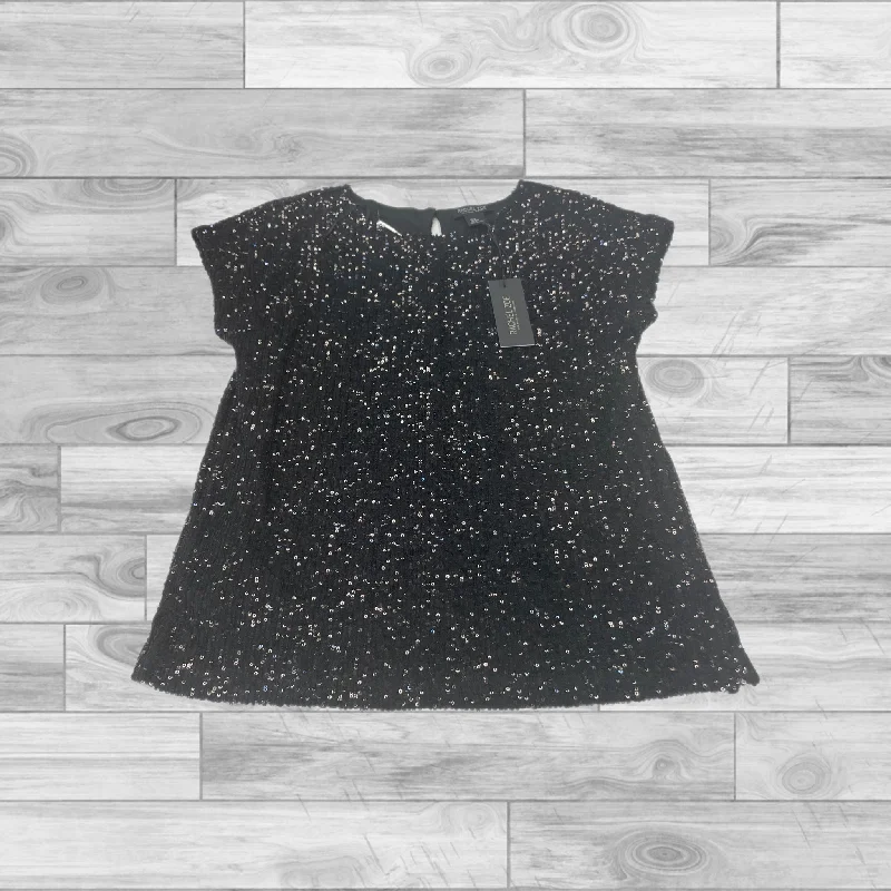 Black Top Short Sleeve Rachel Zoe, Size M