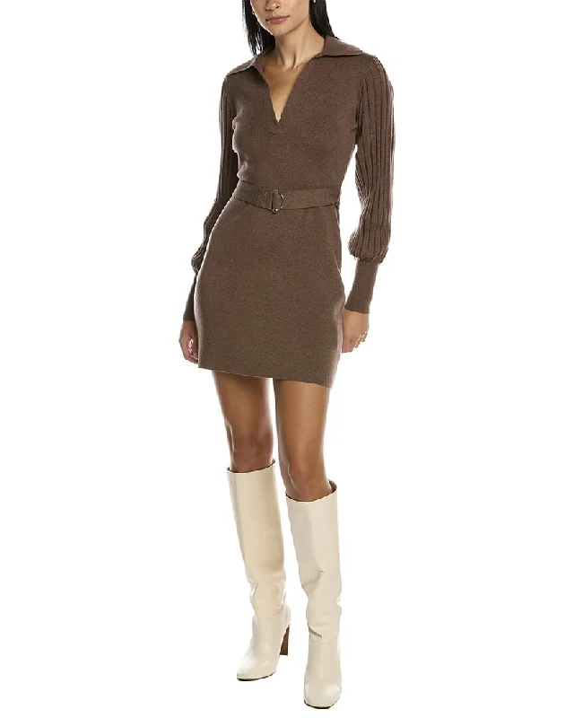 Nicholas Adara Wool-Blend Mini Dress