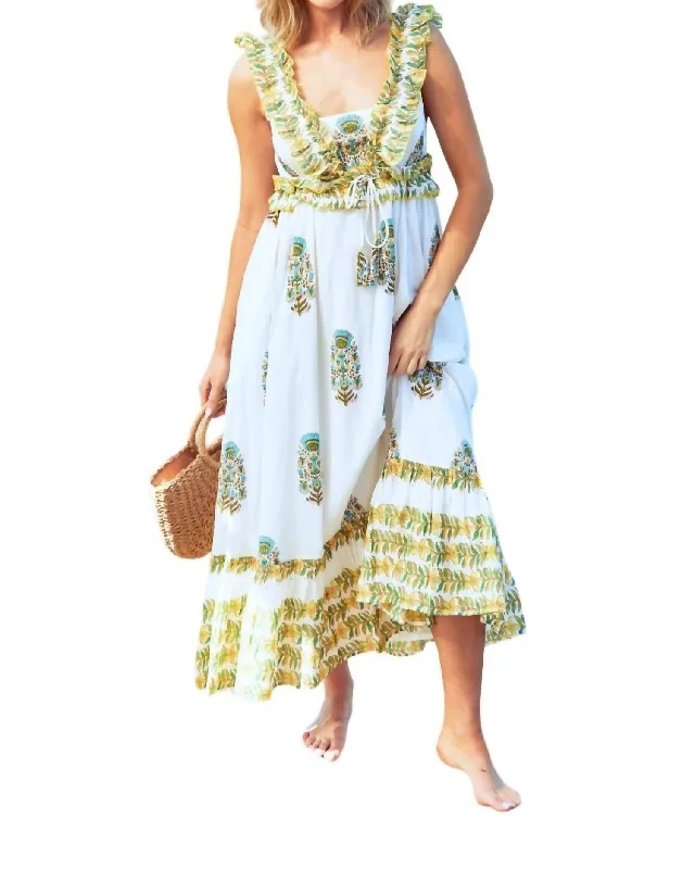 Penida Maxi Dress In Lohdi Garden Print