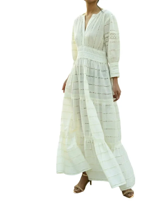 Primrose Maxi Dress In Ivory