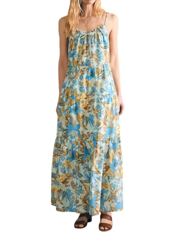 Sun Chaser Maxi Dress In Paradise Blossom