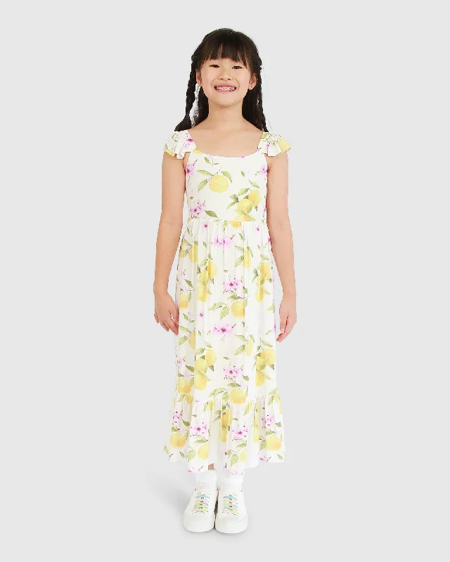 Sunset Sakura Maxi Dress