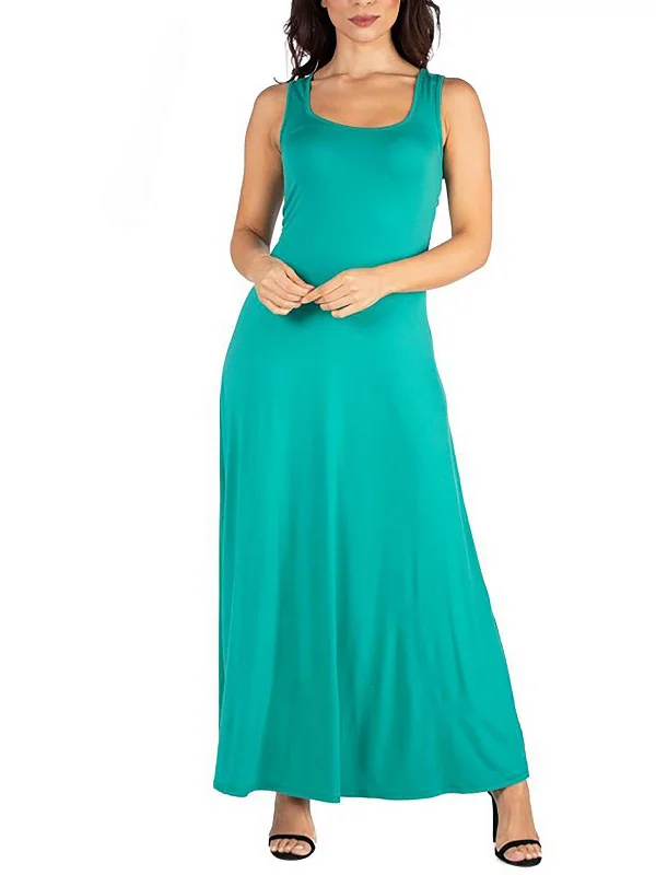 Womens Sleeveless Long Maxi Dress