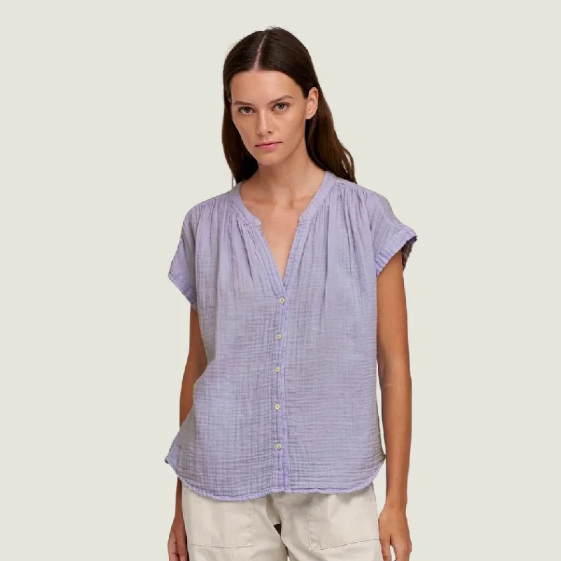 Pamela Short Sleeve Blouse (Thistle)