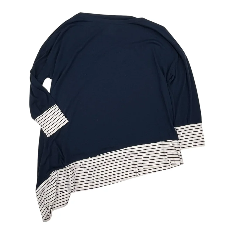 Top Ls By Cmf In Navy, Size:1X