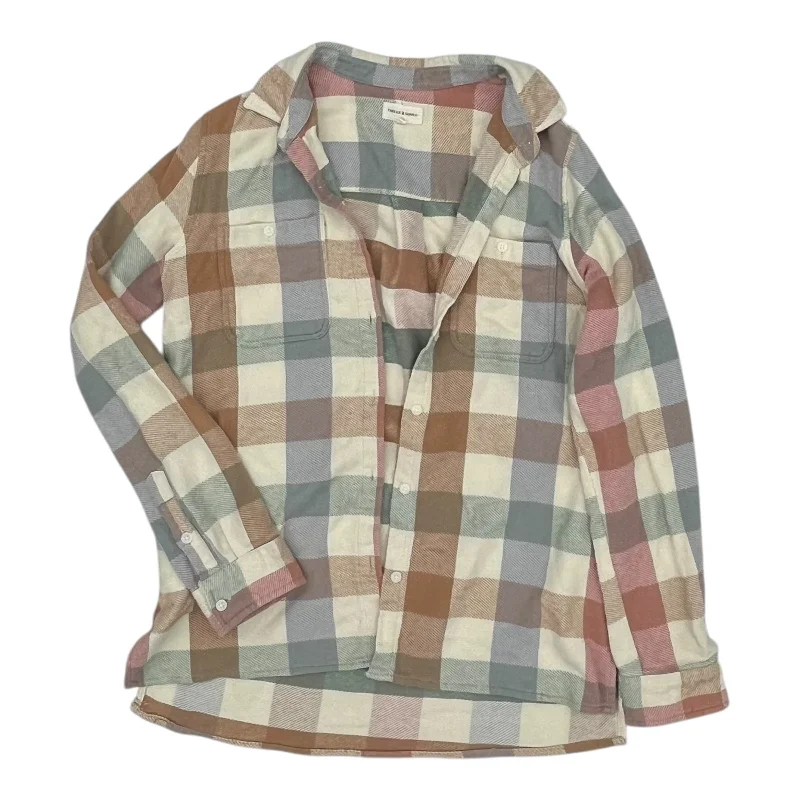 Top Ls By Thread And Supply In Plaid Pattern, Size:S