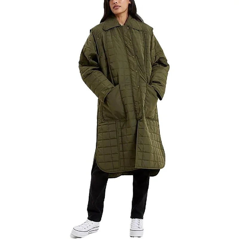 Aris Womens Quilted Convertible Soft Shell Jacket