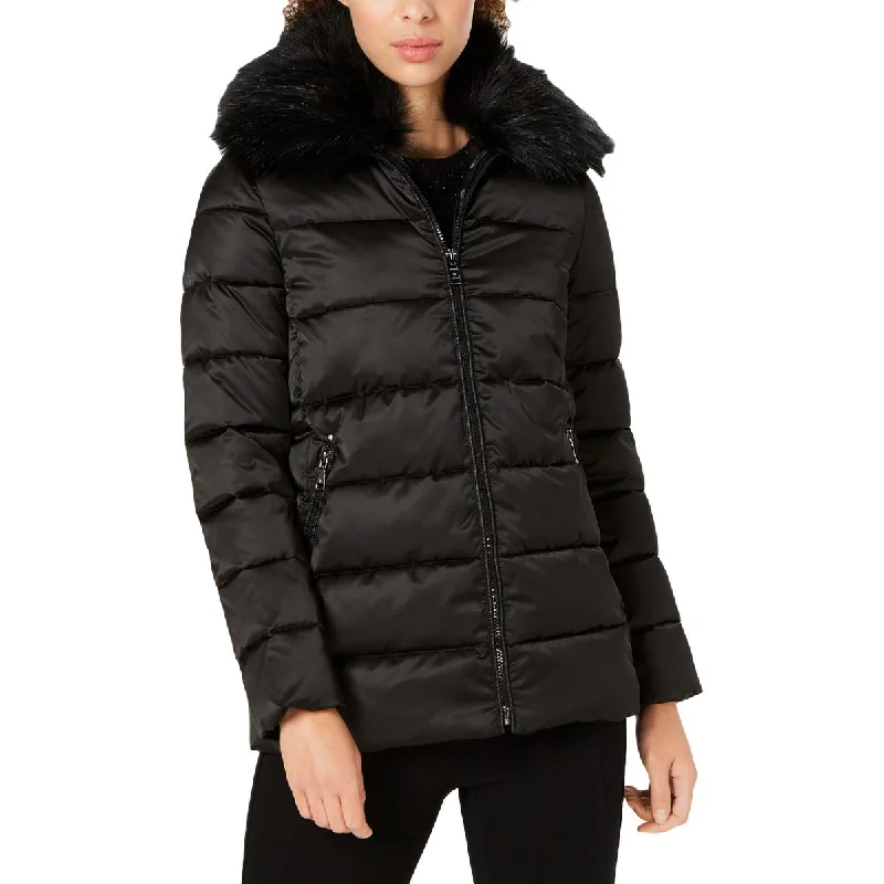 Gemma Womens Quilted Cold Weather Puffer Coat