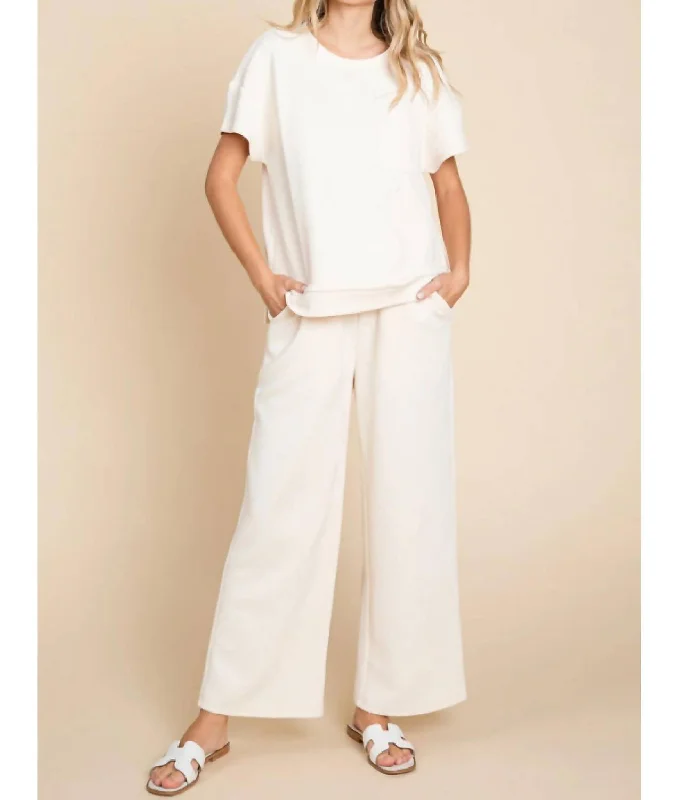 No Stranger To The Rain Pants In Ivory