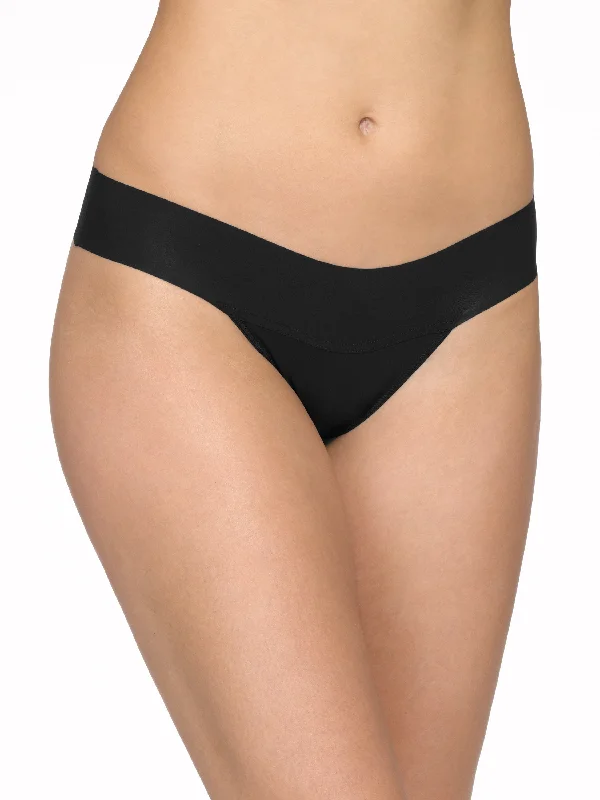 BreatheSoft® Natural Rise Thong Black