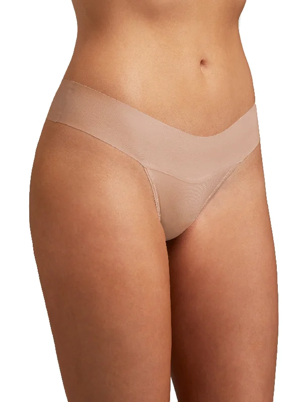 BreatheSoft® Natural Rise Thong Taupe