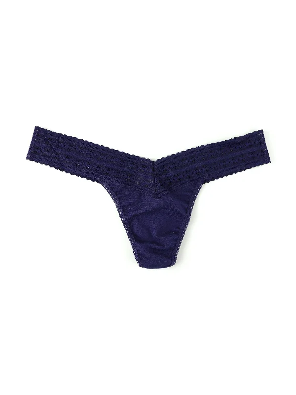 DreamEase® Low Rise Thong Indigo Blue