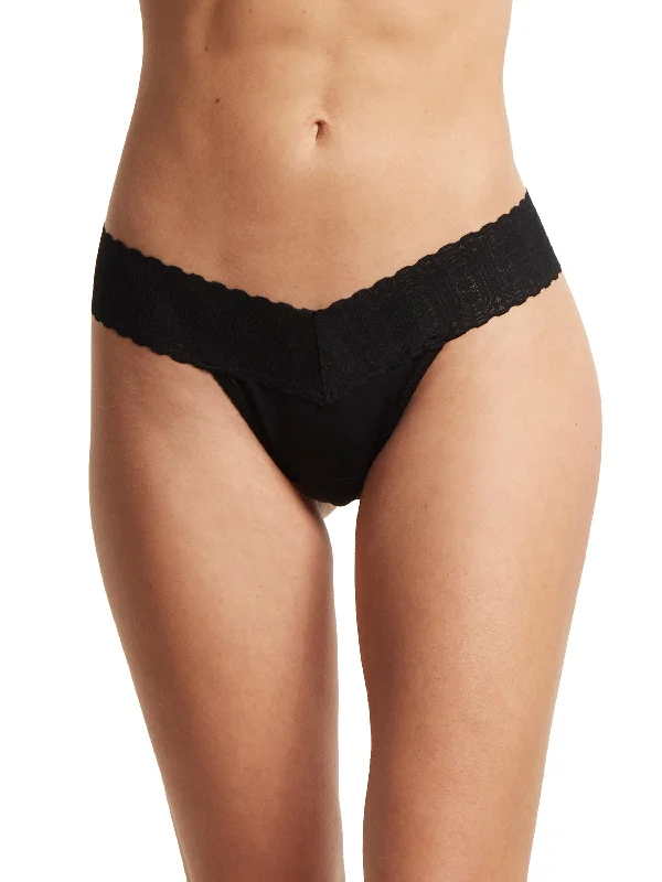 Eco Rx® Lite Low Rise Thong Black