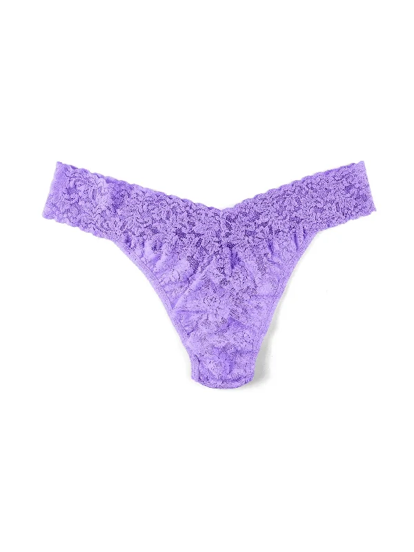 Signature Lace Original Rise Thong Electric Orchid Purple