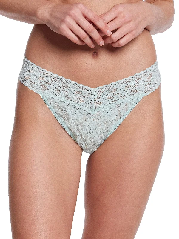 Signature Lace Original Rise Thong Low Tide Blue