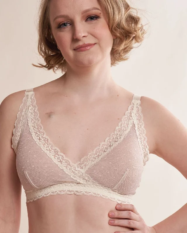 Susan Pocketed Lace Wrap Front Bra