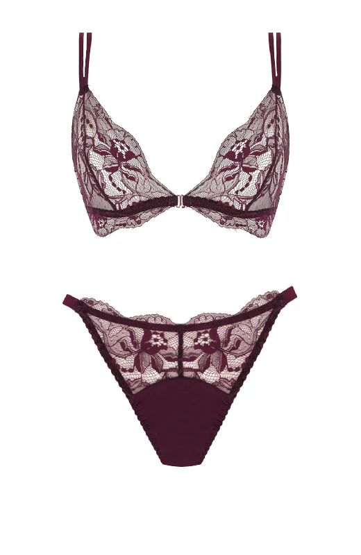 Eliza Boudoir Bra and Ouvert Brief Set