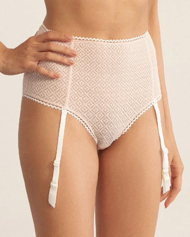 Betty High Waisted Brief with Removable Garters