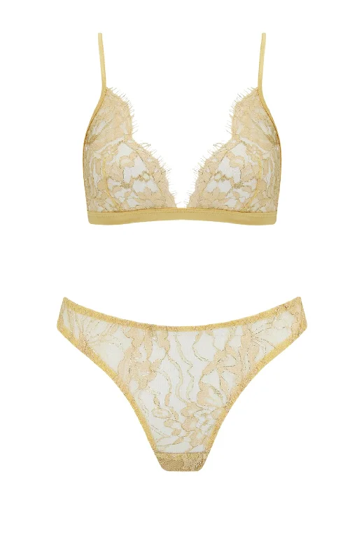 Fiorella Triangle Bra and Brazilian Knicker Set