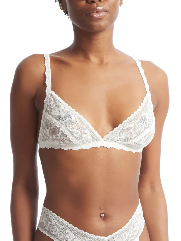 I Do Shimmer Bralette Light Ivory