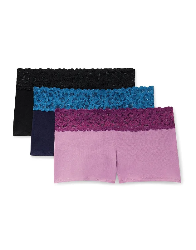 Leondra Women's Shortie Shortie Panties (Pack Of 3)