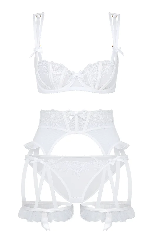 Rosia Bra, Suspender and Brief Set