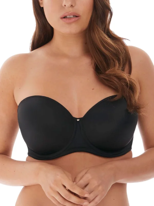 Aura Moulded Strapless Bra - Black