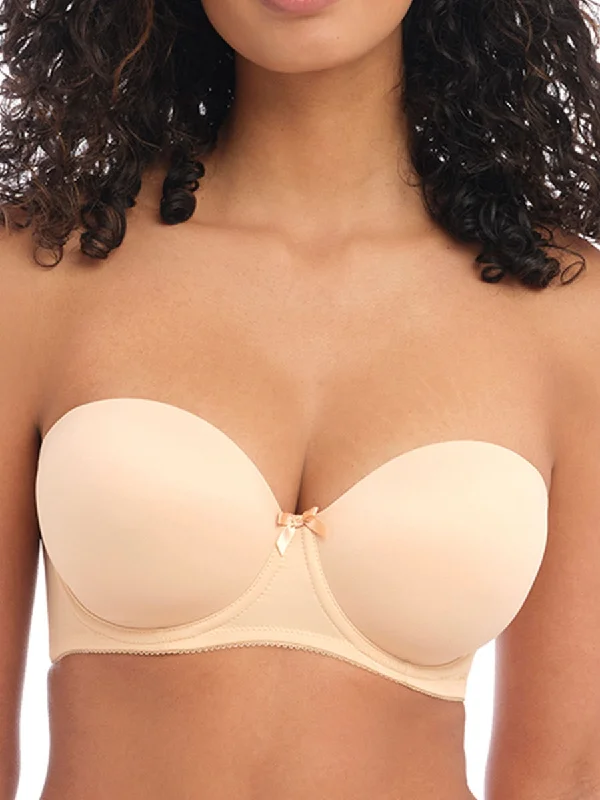 Deco Strapless Moulded Bra - Nude