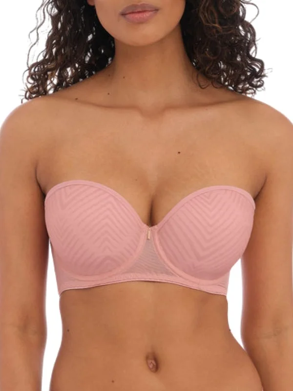 Tailored Moulded Strapless Bra - Ash Rose