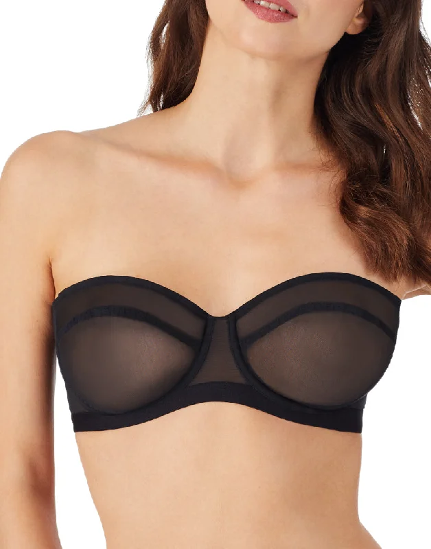 Le Mystere Modern Mesh Strapless Bandeau Bra 7284