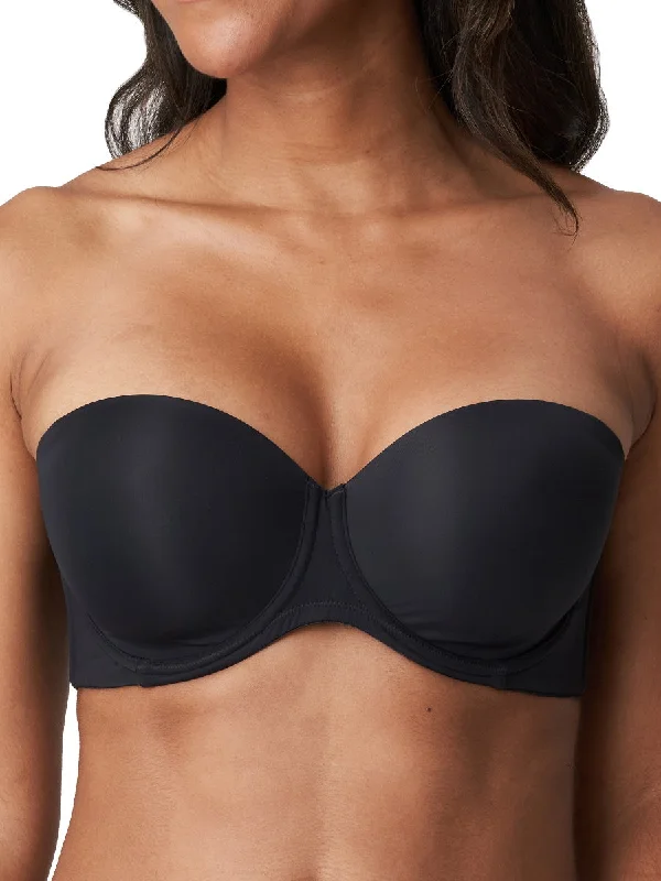 Figuras Padded Strapless Bra - Charcoal